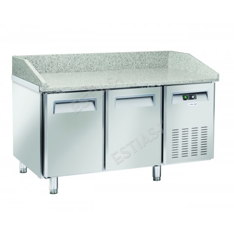 COOL HEAD refrigerated pizza counter 150cm with granite top