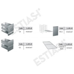 Refrigerated pizza counter 220x80cm for GN1/2 & 2 GN 1/3 GINOX