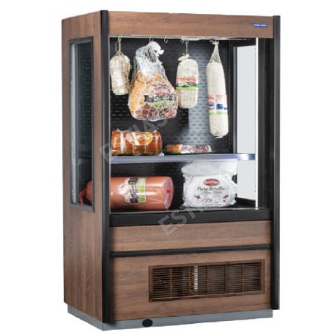 Refrigerated wall showcase 186cm with hanging bar COOLHEAD