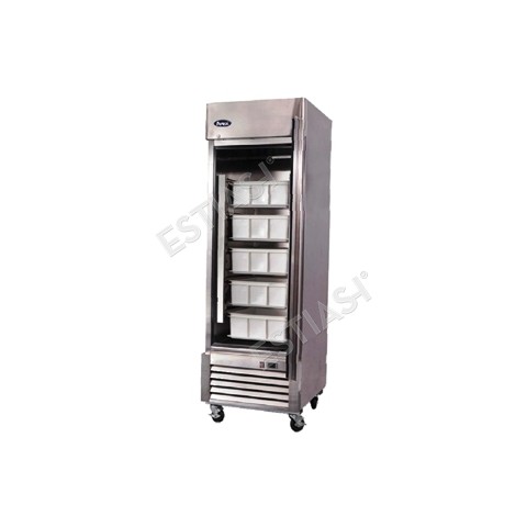 Upright refrigerated fish cabinet 69cm