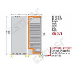 Refrigerated cabinet GN 2/1 COLD MASTER