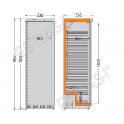 Stainless steel refrigerated cabinet PL401 COLD MASTER