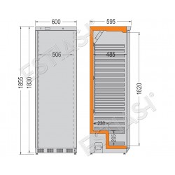 Ψυγείο συντήρησης inox τυφλό PL401 COLD MASTER