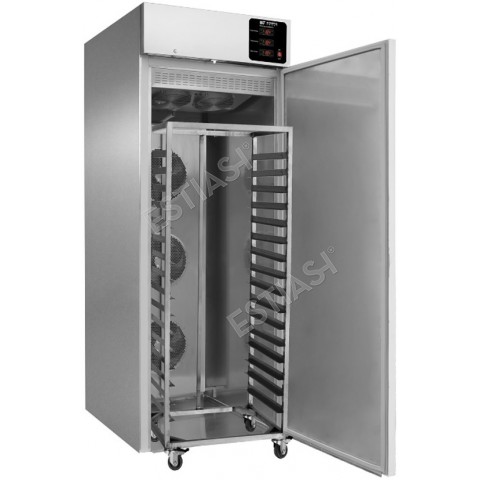 Refrigerated defrosting chamber for frozen food for tray trolley ROLL IN