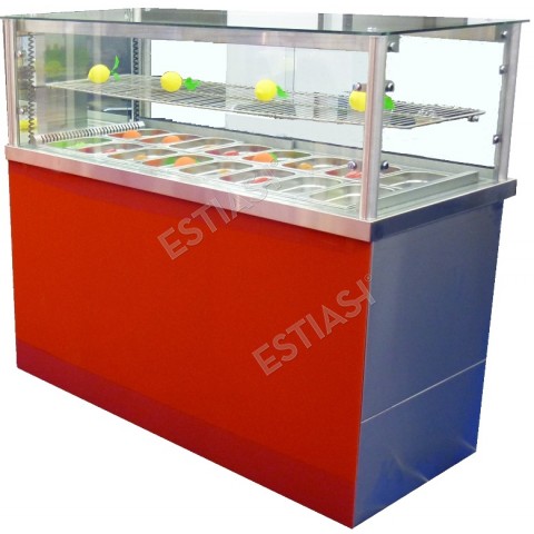 Refrigerated saladette display 185cm