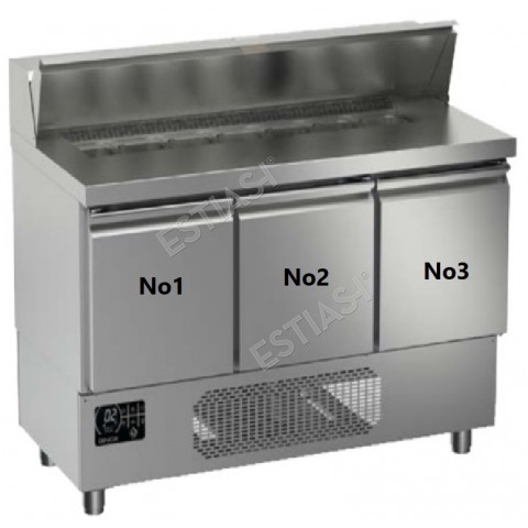 Refrigerated salad bar 136,5x70cm GINOX