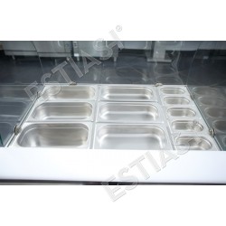 Refrigerated saladette 90cm with 2 doors