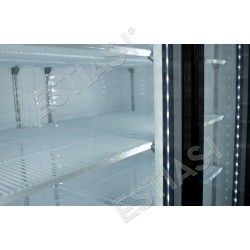 Refrigerated display case 139cm with hinged doors