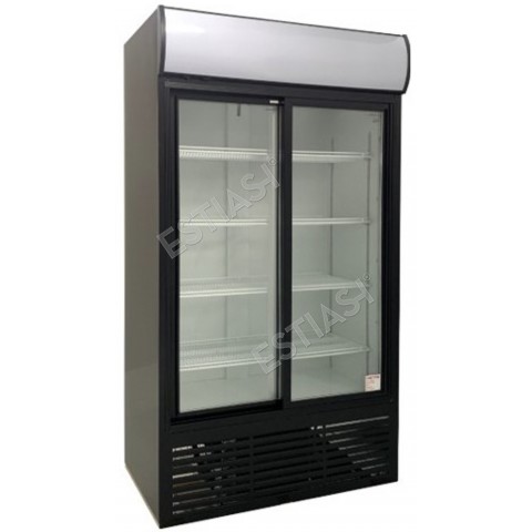 Refrigarated display with sliding doors 110cm