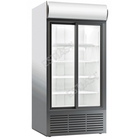 Ψυγείο βιτρίνα αναψυκτικών με συρόμενες πόρτες 852Lt