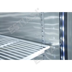 Stainless steel refrigerated display case 138cm