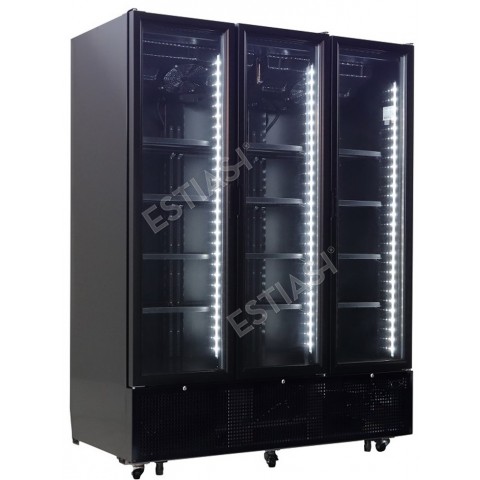 Refrigerated display with 3 hinged doors 160cm