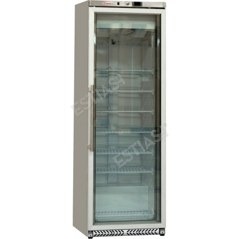 Ψυγείο βιτρίνα κατάψυξης inox 380Lt