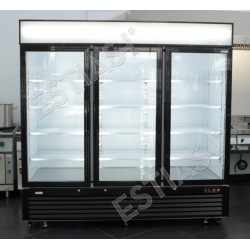 Refrigerated display case 208cm with 3 hinged doors