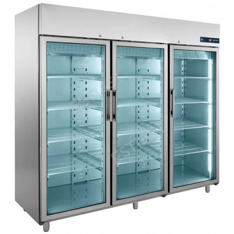 Ψυγείο βιτρίνα κατάψυξη με 3 κρυστάλλινες πόρτες