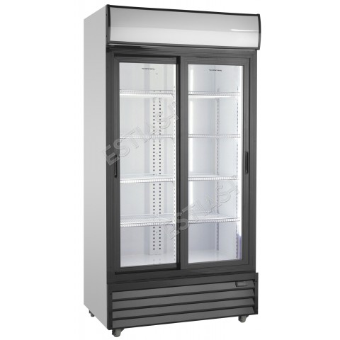 Chiller showcase with opening doors 103cm