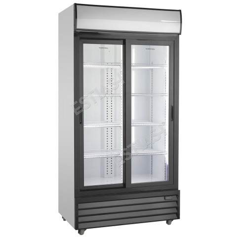 Chiller showcase with hinged doors 100cm