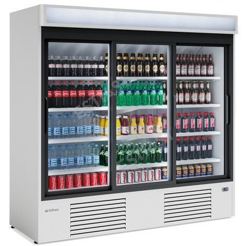 Refrigerated display case with 3 sliding doors INFRICO