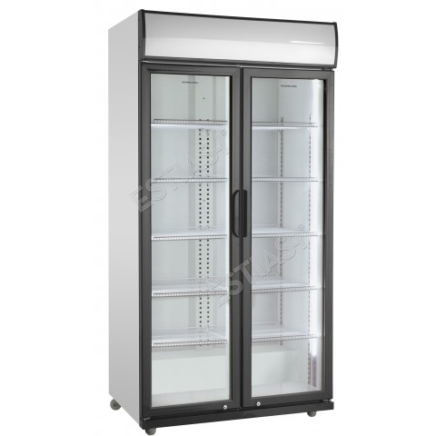 Ψυγείο βιτρίνα αναψυκτικών με ανοιγόμενες πόρτες 87εκ