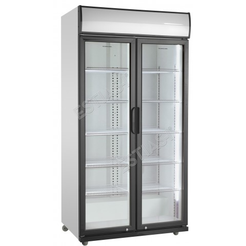 Chiller showcase with opening doors length 87cm
