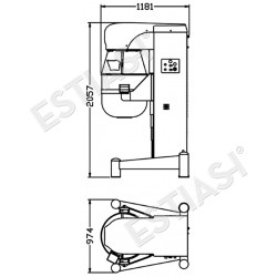 Επαγγελματικό Μίξερ 160Lt STARMIX