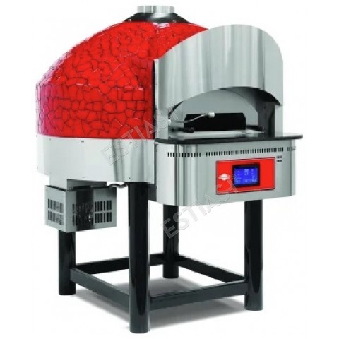 Commercial gas rotated pizza oven for 6 pizza 60cm