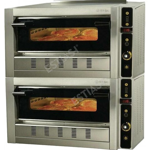 SERGAS FG4D professional gas oven for 4+4 pizzas