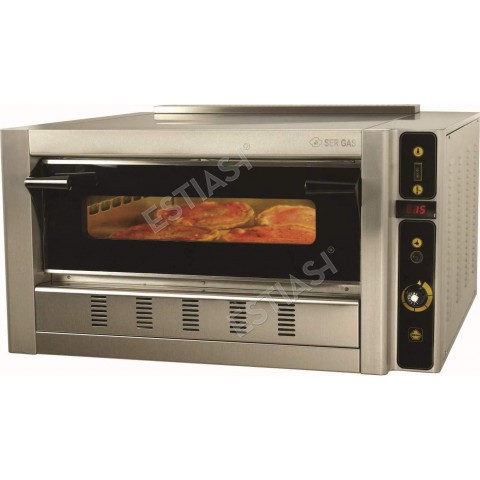 SERGAS FG4 professional gas oven for 4 pizzas