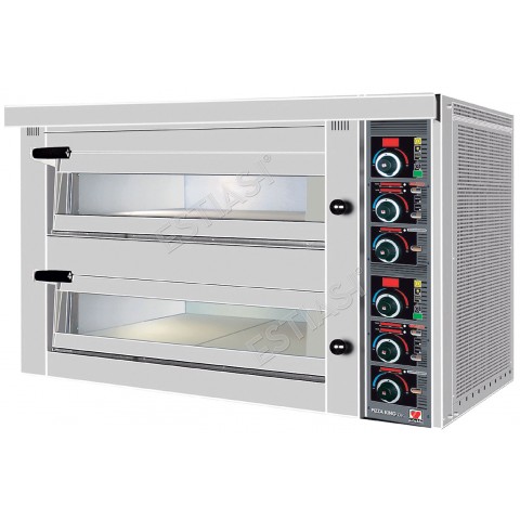 NORTH FPD92 professional electric oven with electronic control & 2 stone decks for 8 pizzas
