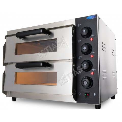 Professional electric pizza oven double deck for 8 pizza 20cm MAXIMA