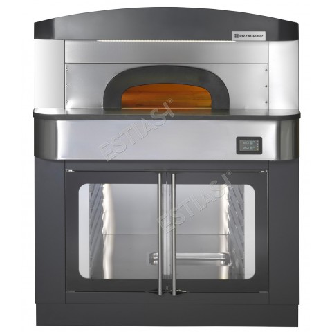 Commercial pizza oven with stones PIZZA GROUP for 360 pizza