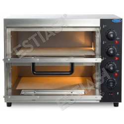 Professional electric pizza oven double deck for 8 pizza 20cm MAXIMA