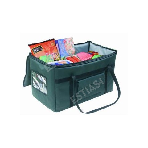 Insulated delivery bag with 6 compartments