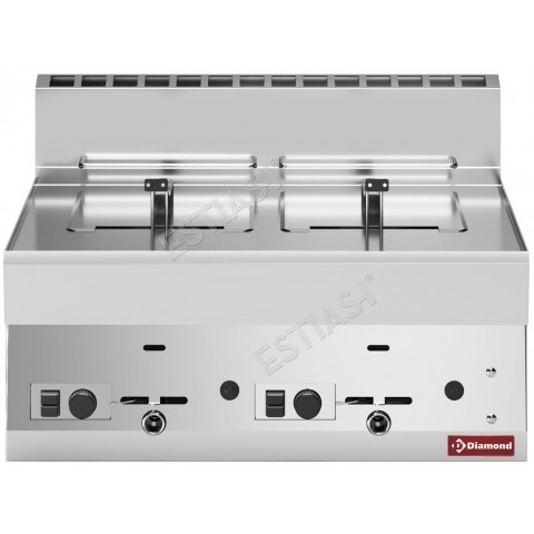 Diamond Professional Gas Fryer – Double 8+8L G65/F16-7T-N
