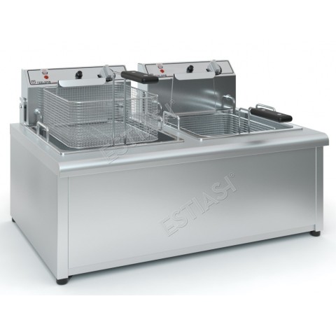 Commercial double fryer F1000 TZETHAN