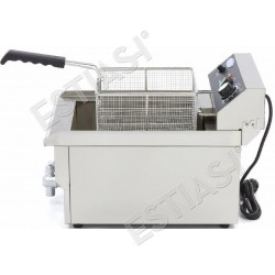 Commercial fryer 16Lt with drain tap MAXIMA