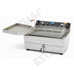 Commercial fryer 30Lt with drain tap MAXIMA