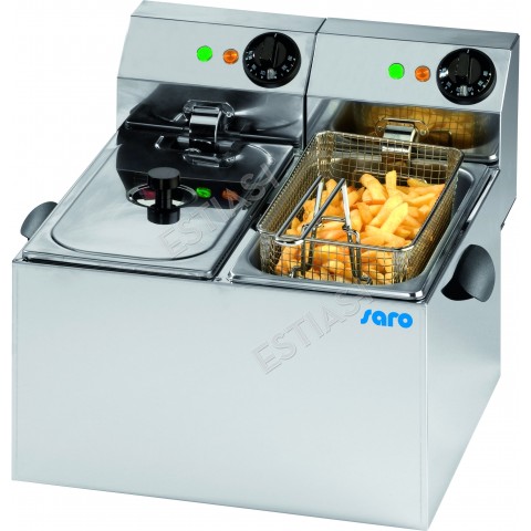 SARO PROFRI 6+6Lt professional countertop fryer