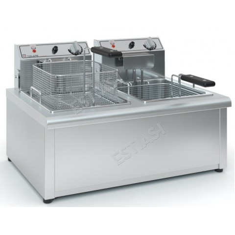 Commercial double fryer F1002 TZETHAN