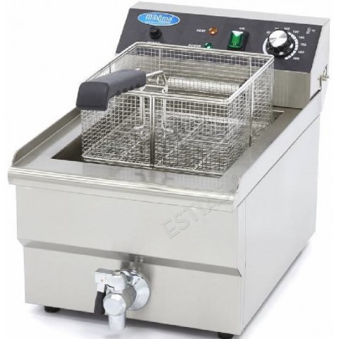 Commercial fryer 16Lt with drain tap MAXIMA
