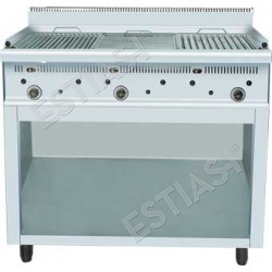 SERGAS GR3 gas grill with lava stone