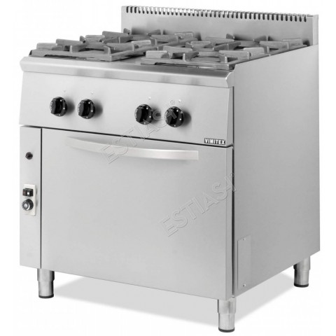 VIMITEX professional gas oven for 4 GN trays