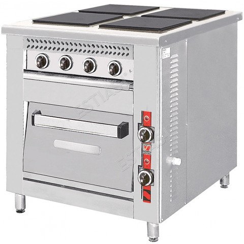 NORTH F80E4 professional electric range with 4 hobs
