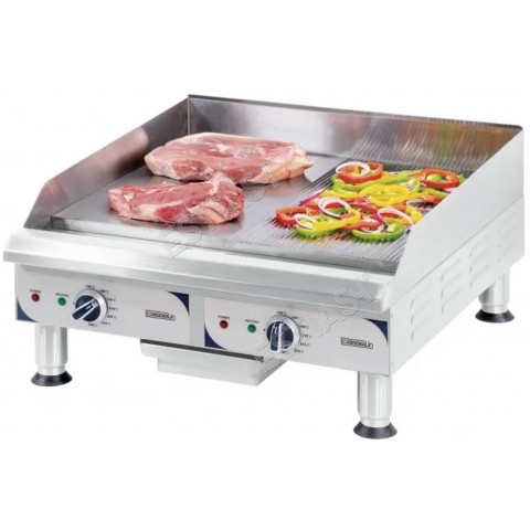 Electric grooved smooth griddle plate 61.5cm