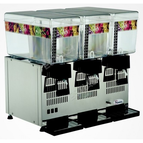 Cold drink dispenser with 3 bowls Santos