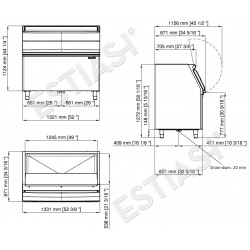 Ice bin 478Kg SB1025 SCOTSMAN