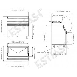 Ice bin 404Kg SB948 SCOTSMAN