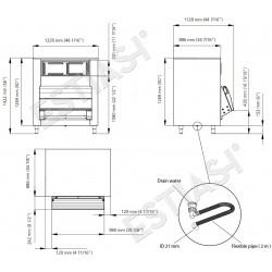 Ice bin 553Kg UBH1100 SCOTSMAN