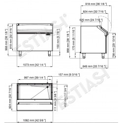 Ice bin 252Kg SB550 SCOTSMAN