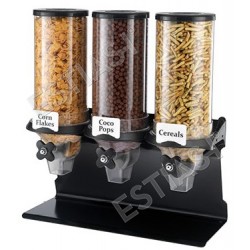 3 tanks cereal dispenser with steel base